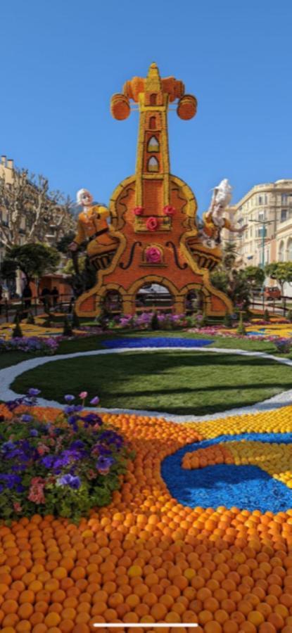 Location saisonnière Menton 50 m des plages Extérieur photo